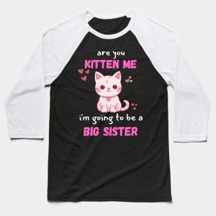 funny pregnancy announcementt  Promoted To Big Sister 2024 Baseball T-Shirt